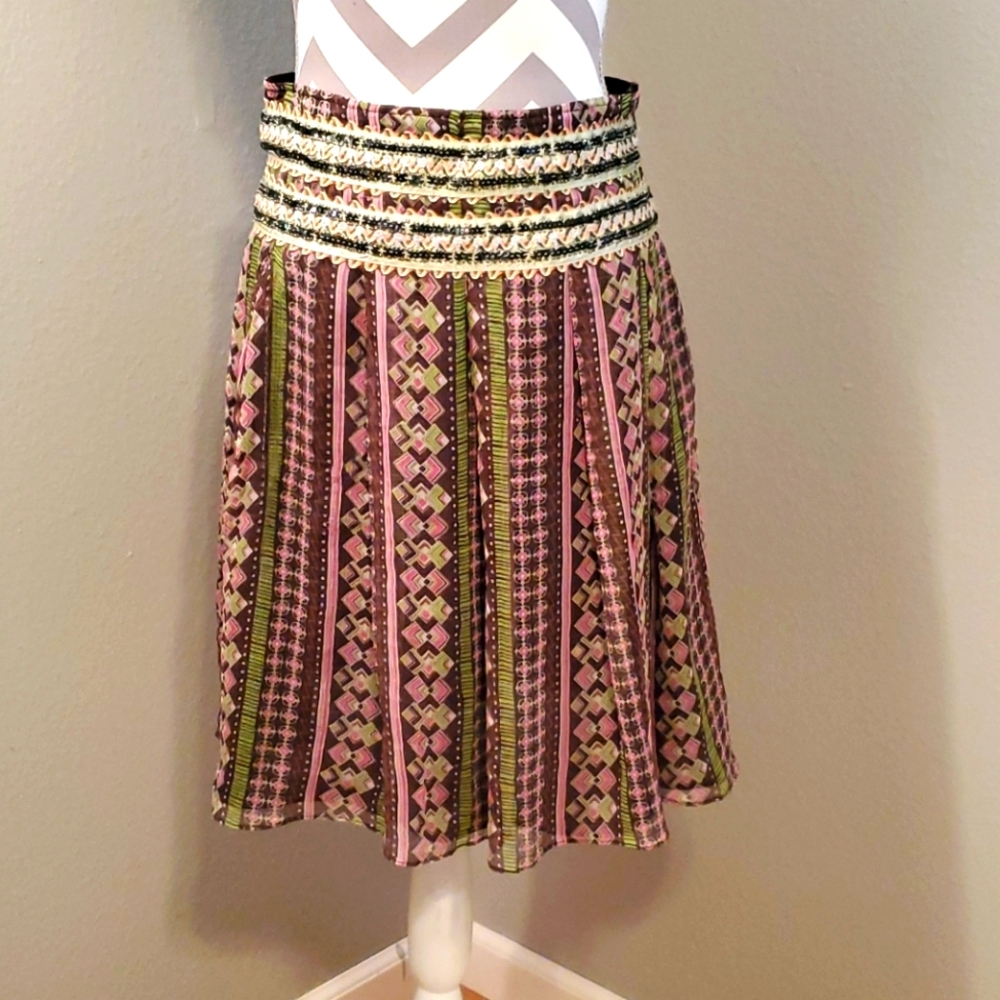 Free People Skirt Flouncy Boho Lightweight Spring Summer Festival